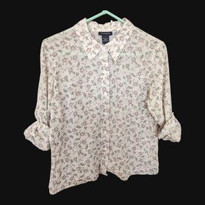 Vintage The Limited 100% Cotton Vintage Blouse - Size Medium or Large